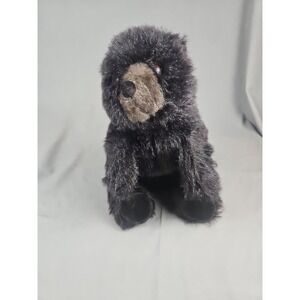 Folkmanis Furry Folk Black Bear Puppet Made in USA 12" x 10" Collectible Vintage